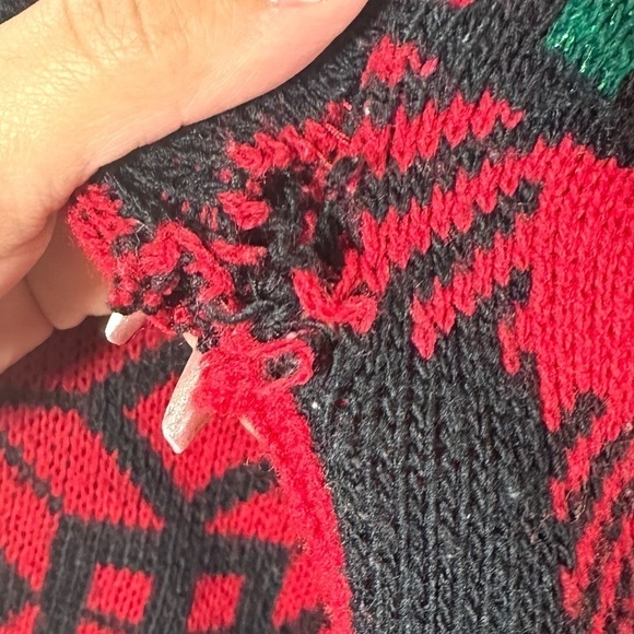 Vintage JJ Browne USA teddy bear christmas sweater size L - Picture 7 of 8